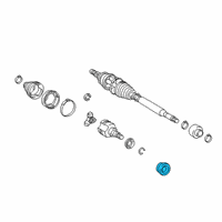 OEM 2021 Toyota Corolla Axle Seal Diagram - 90311-35076