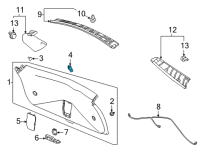 OEM 2021 Acura RDX Light Assembly, Cargo Diagram - 34260-TJB-A01