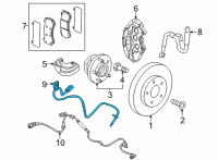 OEM Cadillac CT4 ABS Sensor Diagram - 85157627