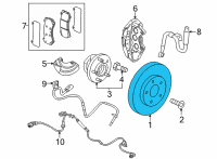 OEM Cadillac CT4 Rotor Diagram - 84938186