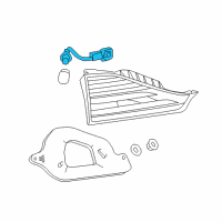 OEM Lexus CT200h Socket & Wire, Rear Lamp Diagram - 81585-76020