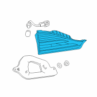 OEM 2015 Lexus CT200h Lens & Body, Rear Lamp Diagram - 81581-76020