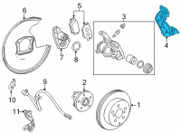 OEM Lexus NX350 Mounting, RR Disc Br Diagram - 47821-42110