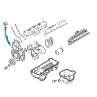 OEM 2012 GMC Savana 2500 Oil Filler Tube Diagram - 98090962