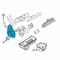 OEM 2007 Chevrolet Silverado 2500 HD Classic Front Cover Diagram - 12630479