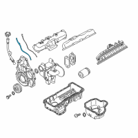 OEM Chevrolet Oil Tube Diagram - 12631778