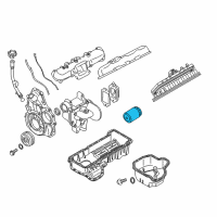 OEM 2011 Chevrolet Silverado 3500 HD Oil Filter Diagram - 12691158