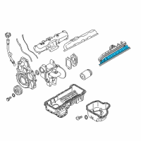 OEM 2005 Chevrolet Silverado 3500 Cover, Valve Rocker Arm (Lower Cover) Diagram - 97309628