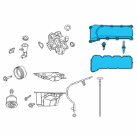 OEM 2004 Jeep Liberty Cover-Cylinder Head Diagram - 53021937AD