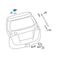 OEM Toyota Hinge Diagram - 68810-42070