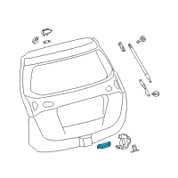 OEM 2018 Toyota RAV4 Tail Gate Switch Diagram - 84840-78010