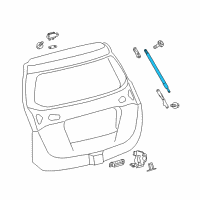 OEM 2013 Toyota RAV4 Lift Cylinder Diagram - 68960-0R010