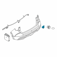 OEM 2018 Nissan Kicks Sensor Assy Distance Diagram - 28438-5RA1A