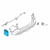 OEM 2021 Nissan Kicks Sensor Assy-Side Obstacle Warning Diagram - 284K0-5R10A