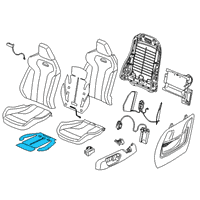 OEM 2020 BMW M2 Intermediate Pad, Seat Diagram - 52-10-8-058-232