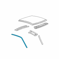 OEM 2004 Ford F-150 Heritage Weatherstrip Diagram - F85Z-1551222-AA