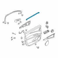 OEM Lincoln MKX Belt Weatherstrip Diagram - FA1Z-5821457-A