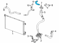 OEM Cadillac CT5 Coolant Hose Diagram - 84615573