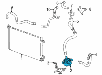 OEM 2020 Cadillac CT5 Cooler Pump Diagram - 84451976