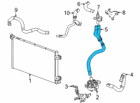 OEM Cadillac Inlet Hose Diagram - 84615574