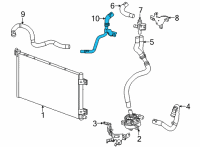 OEM Cadillac Connector Hose Diagram - 84615571