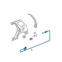 OEM Honda Cable, Fuel Lid Opener (Graphite Black) Diagram - 74411-S9A-A01ZA