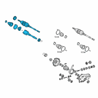 OEM Lexus GS460 Shaft Assembly, Front Drive Diagram - 43420-30021