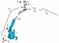 OEM Honda Civic TANK, WASHER (1-5L) Diagram - 76841-T20-A01