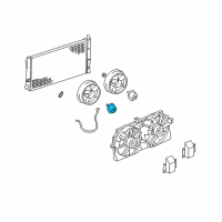 OEM 2004 Oldsmobile Silhouette Fan Motor Diagram - 10427837