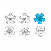 OEM Toyota Tundra Center Cap Diagram - PT413-34090-PA