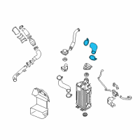 OEM 2016 Kia Forte5 Hose-I/COOLER Outlet Diagram - 282612B710