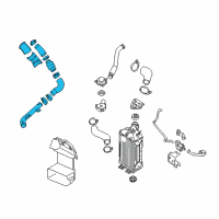 OEM 2017 Hyundai Veloster Pipe & Hose Assembly-Turbo Changer WATERFEED Diagram - 28250-2B710