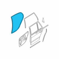 OEM 2002 BMW 540i Right Rear Door Seal Diagram - 51-22-9-070-562