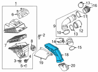 OEM 2022 Kia Carnival Duct Assembly-Air Diagram - 28210P2200