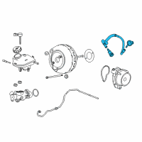 OEM 2011 Buick Regal Pipe Asm-Power Brake Booster Vacuum Diagram - 13227542