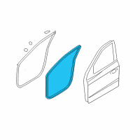 OEM Hyundai Weatherstrip-Front Door Body Side RH Diagram - 82120-0W000-J9