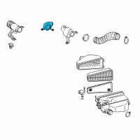 OEM Toyota FJ Cruiser Air Inlet Baffle Diagram - 17972-31010