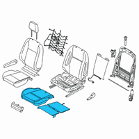 OEM 2015 Ford Transit-150 Seat Cushion Pad Diagram - CK4Z-9963222-A