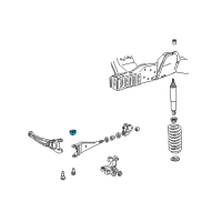 OEM Ford Excursion Radius Arm Stopper Diagram - F2UZ-3020-A