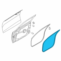 OEM 2017 Kia Optima WEATHERSTRIP-Front Door Body Side Diagram - 82110D5000