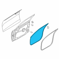 OEM Kia Optima WEATHERSTRIP Assembly-Front Door Side Diagram - 82130D4000