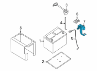 OEM Nissan Frontier CABLE ASSY-BATTERY EARTH Diagram - 24080-9BU0A