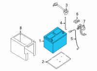 OEM Nissan Frontier Battery Diagram - 999M1-NBH5A