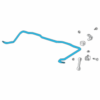 OEM 1998 BMW 318ti Stabilizer, Rear Diagram - 33-55-1-091-621