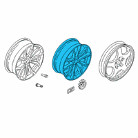 OEM BMW X4 Disc Wheel, Light Alloy, Orbitgrey Diagram - 36-10-8-010-268