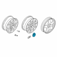 OEM 2021 BMW X3 Emergency Wheel, Light Alloy Diagram - 36-11-6-863-416