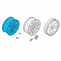 OEM 2021 BMW X3 Disc Wheel, Light Alloy, Orbitgrey Diagram - 36-11-6-877-330