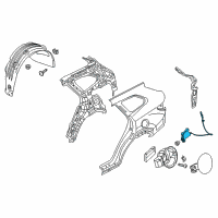 OEM 2017 Hyundai Santa Fe Opener Assembly-Fuel Filler Door Diagram - 81590-B8000