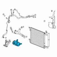 OEM 2011 Cadillac SRX Air Conditioner Compressor Kit Diagram - 19354842