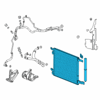 OEM 2013 Cadillac SRX Condenser Diagram - 22973655